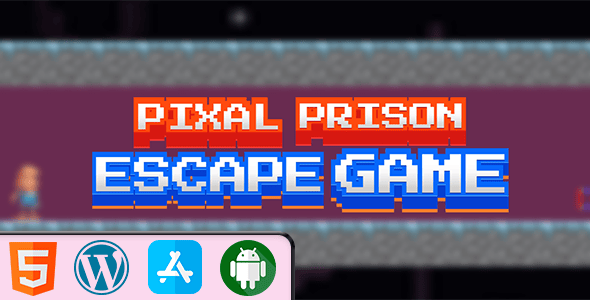 Pixel Prison Escape Game - HTML5 Construct3 Game - CodeCanyon Item for Sale