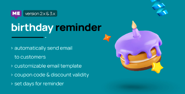 Birthday Reminder - CodeCanyon Item for Sale