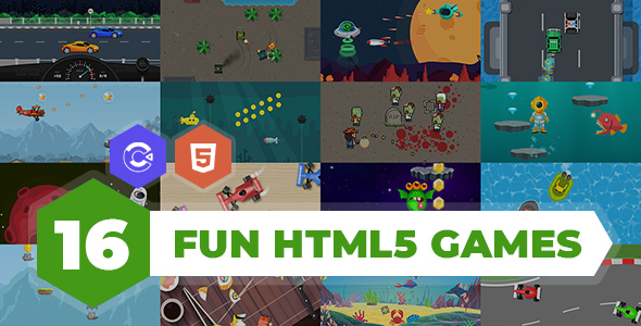 16 Games Bundle - HTML5 - Construct 3 - CodeCanyon Item for Sale