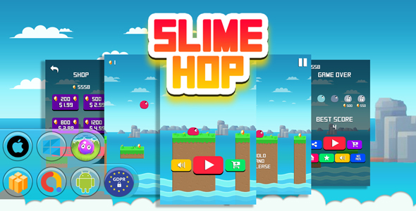 Slime Hop Game Template - CodeCanyon Item for Sale