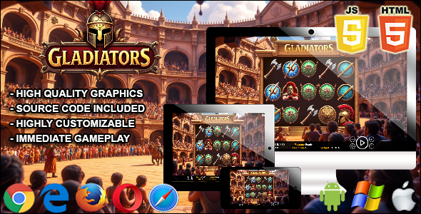 Gladiators - HTML5 Slot Machine - CodeCanyon Item for Sale