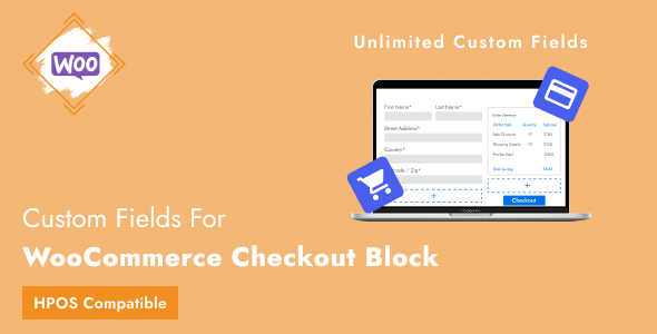 Custom Fields for WooCommerce Checkout Block - CodeCanyon Item for Sale