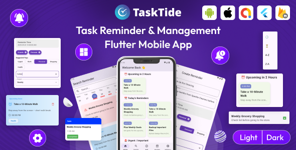 Task Reminder - Task Management Flutter Mobile App - CodeCanyon Item for Sale