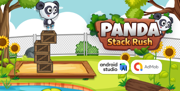 Panda Stack Rush - Stack Game Android Studio Project with AdMob Ads + Ready to Publish - CodeCanyon Item for Sale