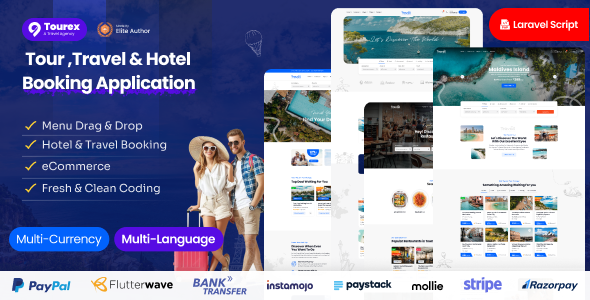 Tourex – Travel Agency & Hotel Booking Solution - CodeCanyon Item for Sale