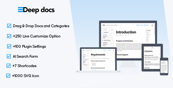 DeepDocs - Knowledge Base and Manual Builder Plugin - CodeCanyon Item for Sale