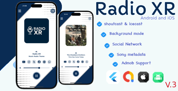 Single Radio XR - Flutter Full App - CodeCanyon Item for Sale