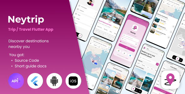 Neytrip - Trip & Travel Flutter App Template - CodeCanyon Item for Sale