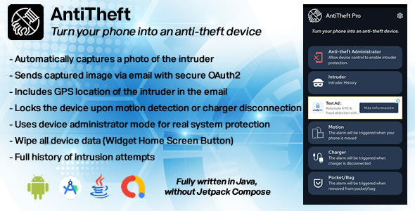 Antitheft – Intelligent Protection System for Android - CodeCanyon Item for Sale