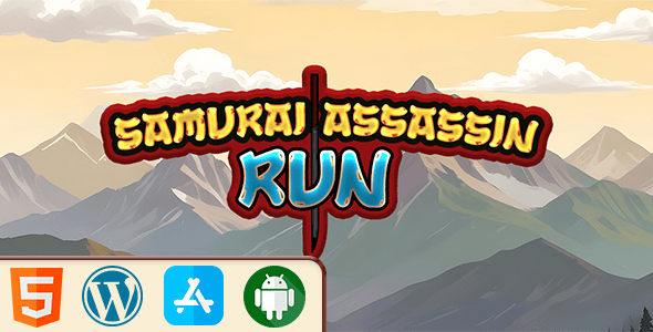 Samurai Assassin Run Game - HTML5 Construct3 Game - CodeCanyon Item for Sale