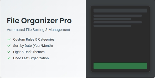 File Organizer Pro - Python GUI for Automated Sorting - CodeCanyon Item for Sale