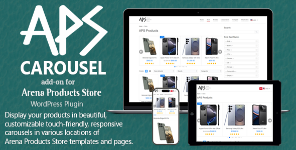 APS Carousel - add-on Arena Products Store - WordPress Plugin - CodeCanyon Item for Sale