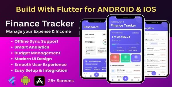 Expense & Income Tracker App with Flutter + Firebase - CodeCanyon Item for Sale