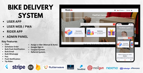 Olivette - Bike Parcel Delivery System - CodeCanyon Item for Sale