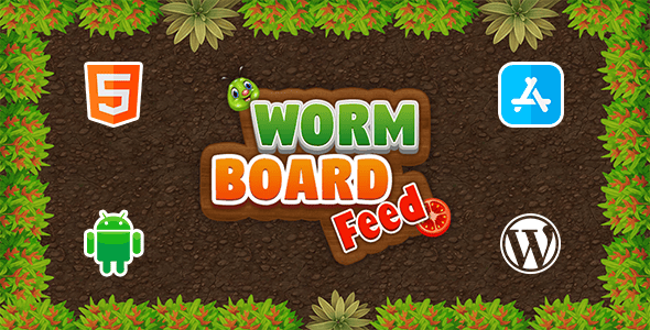 Worm Board Feed - HTML5 Construct3 Game - CodeCanyon Item for Sale