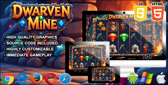 Dwarves Mine - HTML5 Slot Machine - CodeCanyon Item for Sale