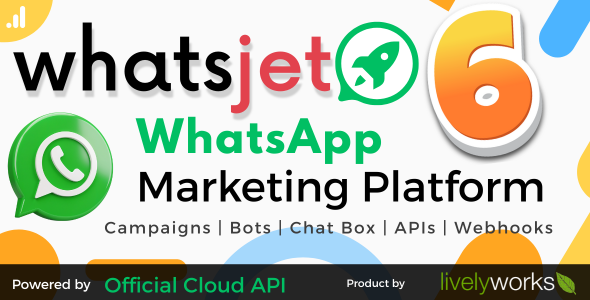 WhatsJet SaaS - A WhatsApp Marketing Platform with Bulk Sending, Campaigns, Chat Bots & CRM - CodeCanyon Item for Sale