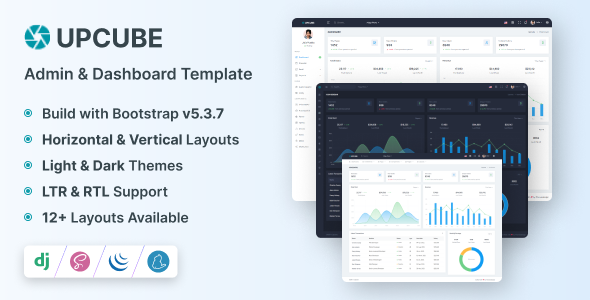 Upcube - Django Admin Dashboard & UI Kit Template - CodeCanyon Item for Sale