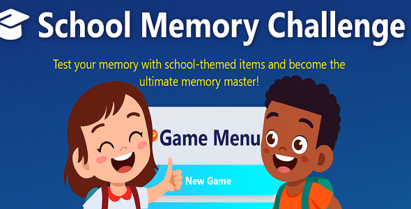 School Memory Challenge Game - CodeCanyon Item for Sale