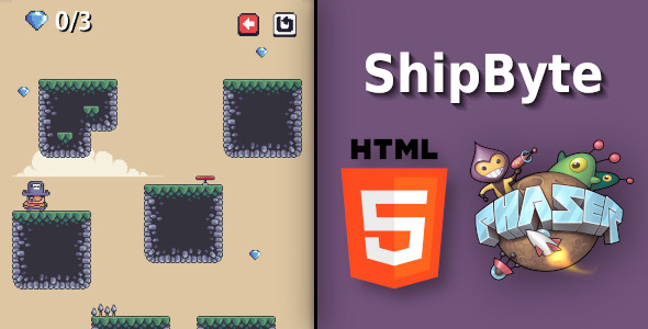 ShipByte - HTML5 Platform Game - CodeCanyon Item for Sale