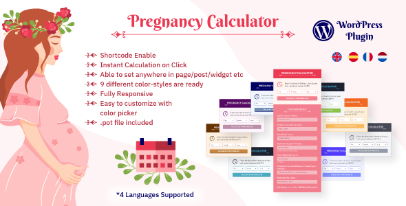 WP Pregnancy Calculator - CodeCanyon Item for Sale