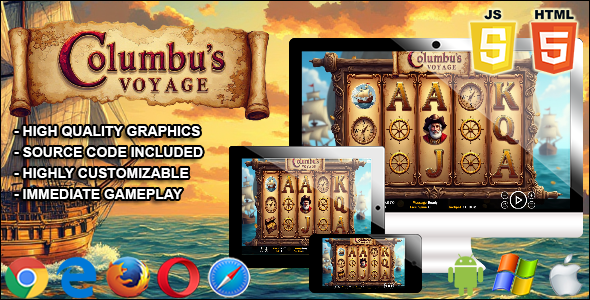 Columbus Voyage - HTML5 Slot Machine - CodeCanyon Item for Sale