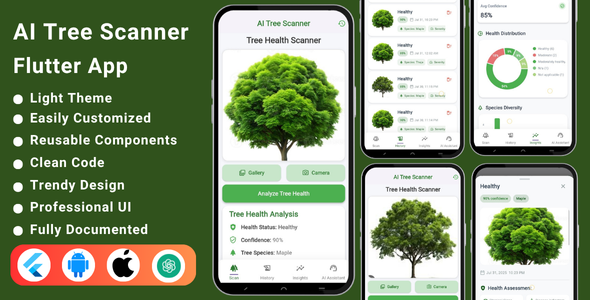AI Tree Scanner Flutter App | Tree Identifier | Tree Health Tracker ...