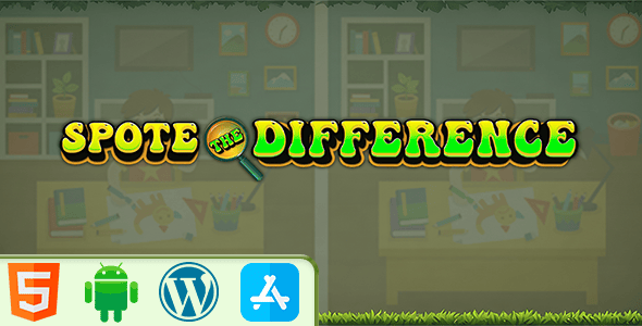 Spote The Difference - HTML5 Construct3 Game - CodeCanyon Item for Sale