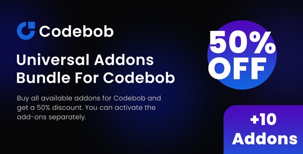 Universal Addons Bundle For Codebob - CodeCanyon Item for Sale