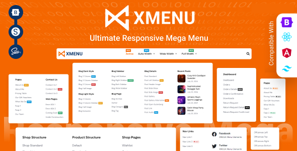 XMENU - Ultimate Responsive Mega Menu - CodeCanyon Item for Sale