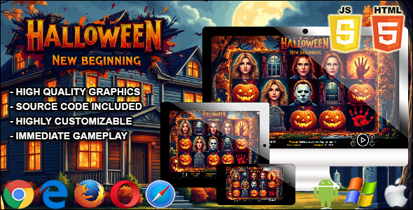 Halloween: New beginning - HTML5 Slot Machine - CodeCanyon Item for Sale