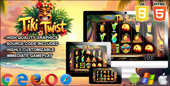 Tiki Twist - HTML5 Slot Machine - CodeCanyon Item for Sale