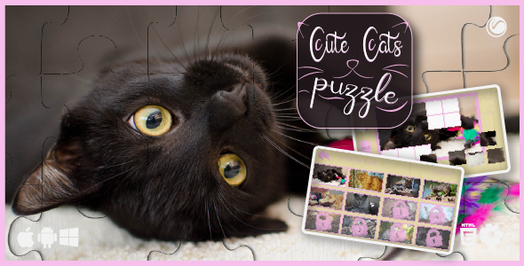 Cute Cats Puzzle - HTML5 Game Template - CodeCanyon Item for Sale