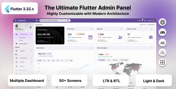 Flexboard - Flutter Admin Panel - CodeCanyon Item for Sale