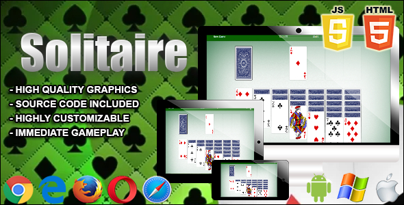 Solitaire Pro - HTML5 Game - CodeCanyon Item for Sale