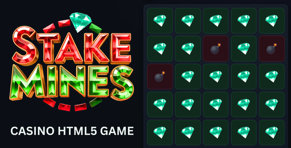 Stake Mines HTML5 game - CodeCanyon Item for Sale