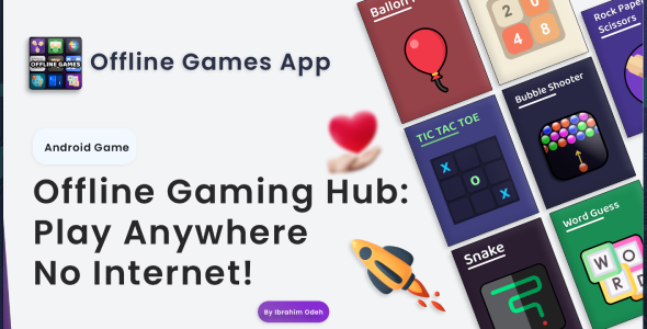 22 Offline Games in one app - Complete Android Source Code - CodeCanyon Item for Sale