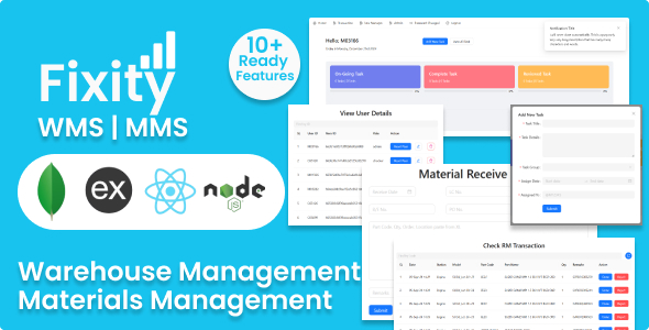 Fixity - Warehouse Management System App - CodeCanyon Item for Sale