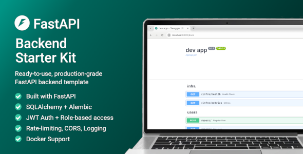 FastAPI Backend Starter Kit – Ready-to-Use Template - CodeCanyon Item for Sale