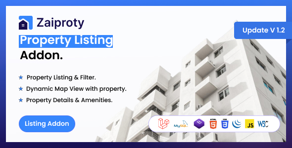 Zaiproty - Property Listing Addon. - CodeCanyon Item for Sale