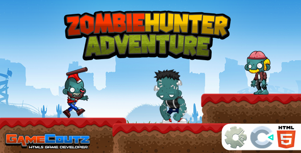 Zombie Hunter Adventure - Construct Game - CodeCanyon Item for Sale