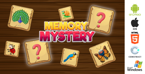 Memory Mystery - Educational Game - HTML5 and Android in Construct 3 - CodeCanyon Item for Sale