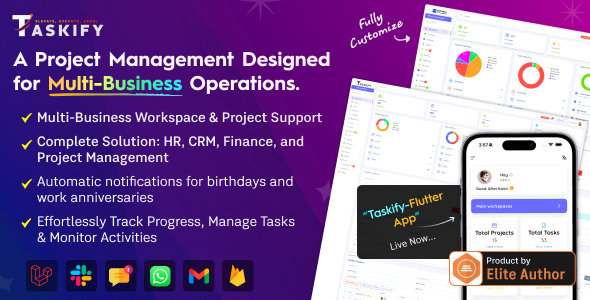 Taskify - Project Management - Task Management & Productivity Tool by ...