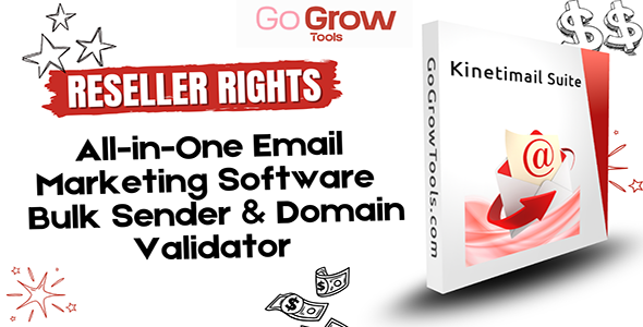 Kinetimail Suite All-in-One Email Marketing Software Bulk Sender & Domain Validator |Reseller Rights - CodeCanyon Item for Sale