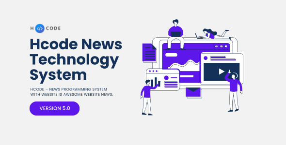 Hcode – News Technology System with Website - CodeCanyon Item for Sale