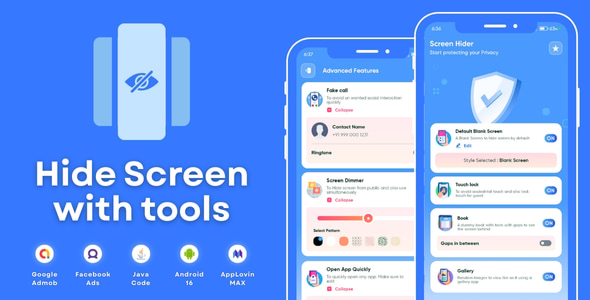 Hide Screen with Tools AdMob Facebook Ads Android - CodeCanyon Item for Sale