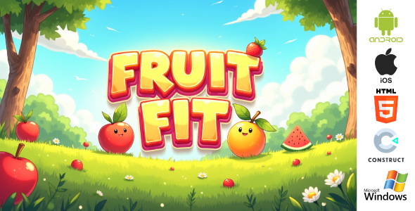 Fruit Fit- Educational Game - HTML5 and Android in Construct 3 - CodeCanyon Item for Sale