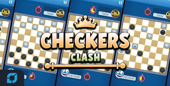 Checkers Clash - Multiplayer - CodeCanyon Item for Sale