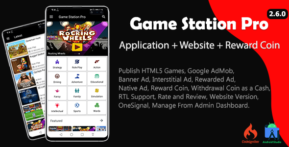 Game Station Pro (Application and Website) - CodeCanyon Item for Sale