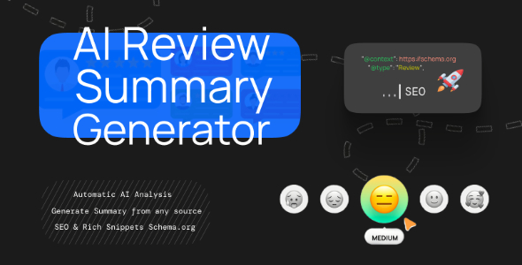 AI Review Summary - Generator Review Summary & SEO Rich Snippets for WooCommerce - CodeCanyon Item for Sale